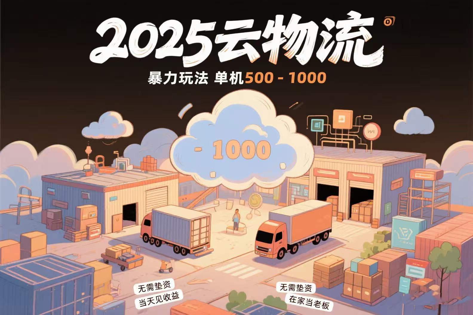 [虚拟项目]（15353期）云物流赚差价，项目纯利润500~1000，无需垫资，当天到账。不需要有车，...