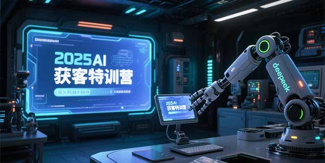 [人工智能]（15289期）2025AI获客特训营，AI图文视频全制作，deepseek工具实操教学