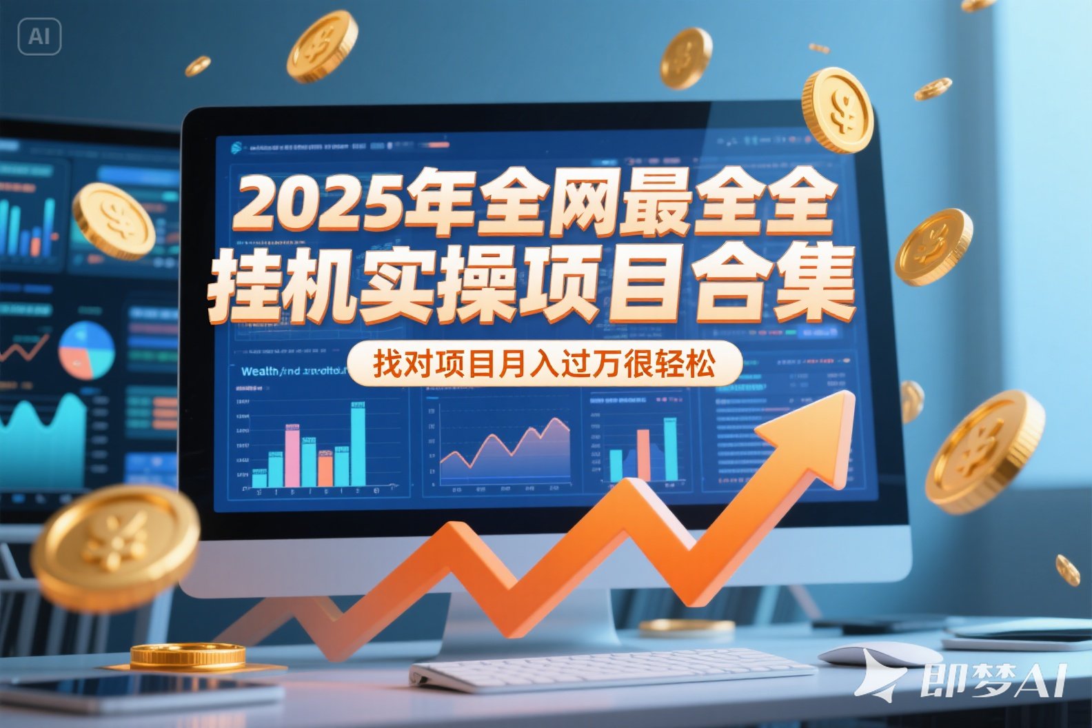 [虚拟项目]（15303期）2025年挂机实操项目实操演练，挂机类型，AI直播类型，轻资产创业类型...