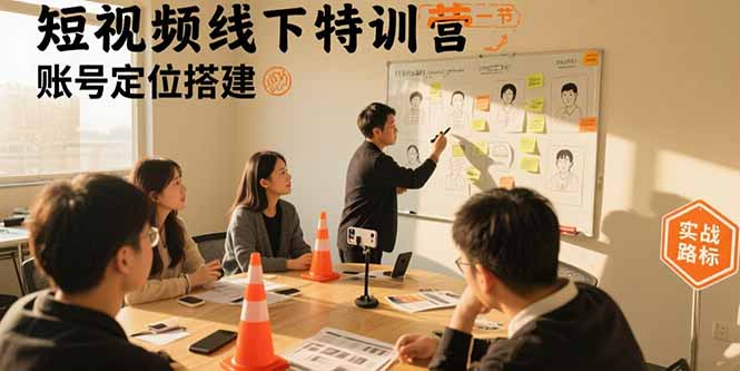 [短视频运营]（15707期）短视频线下特训营：账号定位搭建/口播号拍摄剪辑/直播间流量入口/变现实战-第1张图片-智慧创业网