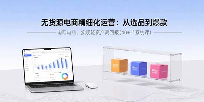 [无货源]（15896期）无货源电商精细化运营：从选品到爆款，实现轻资产高回报(40+节系统课)