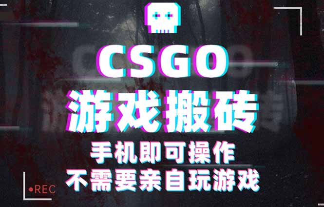 [虚拟项目]（16090期）CSGO游戏挂机捡漏，单日扫货500+，年底小高峰上车可吃肉，手机即可操作...