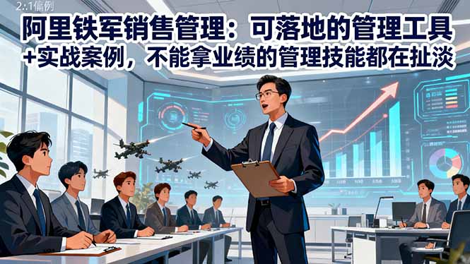[营销-成交]（16436期）阿里铁军销售管理：可落地的管理工具+实战案例，不能拿业绩的管理都在扯淡