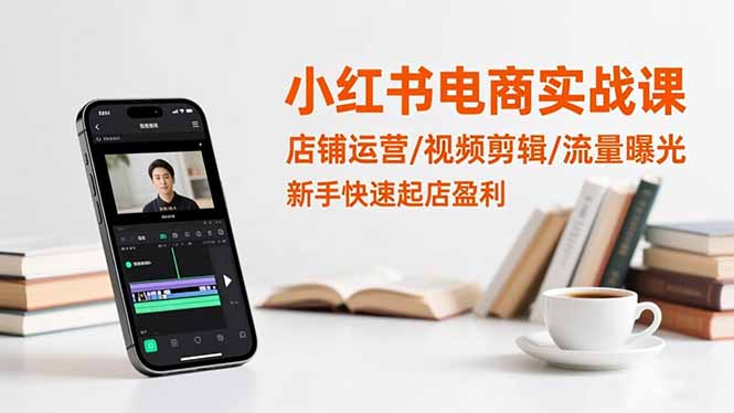 [小红书]（16536期）小红书电商实战课：店铺运营/视频剪辑/流量曝光，新手快速起店盈利