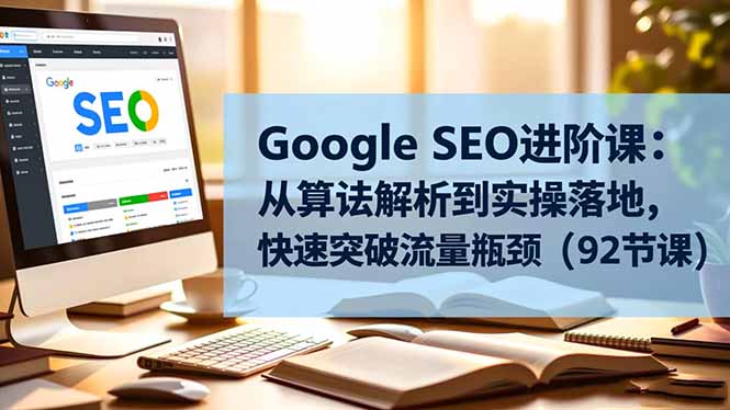 [引流-涨粉-软件]（16576期）Google SEO进阶课：从算法解析到实操落地，快速突破流量瓶颈（92节课）