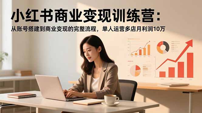 [小红书]（16698期）小红书商业变现训练营：从账号搭建到商业变现的完整流程，单人运营多店月利润10万-第1张图片-智慧创业网
