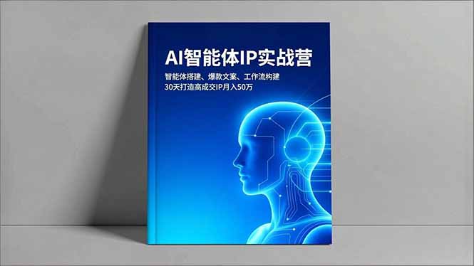 [人工智能]（16689期）AI智能体IP实战营，智能体搭建、爆款文案、工作流构建，30天打造高成交IP月入50万-第1张图片-智慧创业网