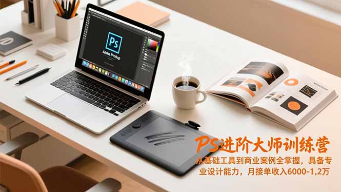 [美工-摄影-建站]（16868期）PS进阶大师训练营，从基础工具到商业案例全掌握，具备专业设计能力，月接单收入6000-1.2万
