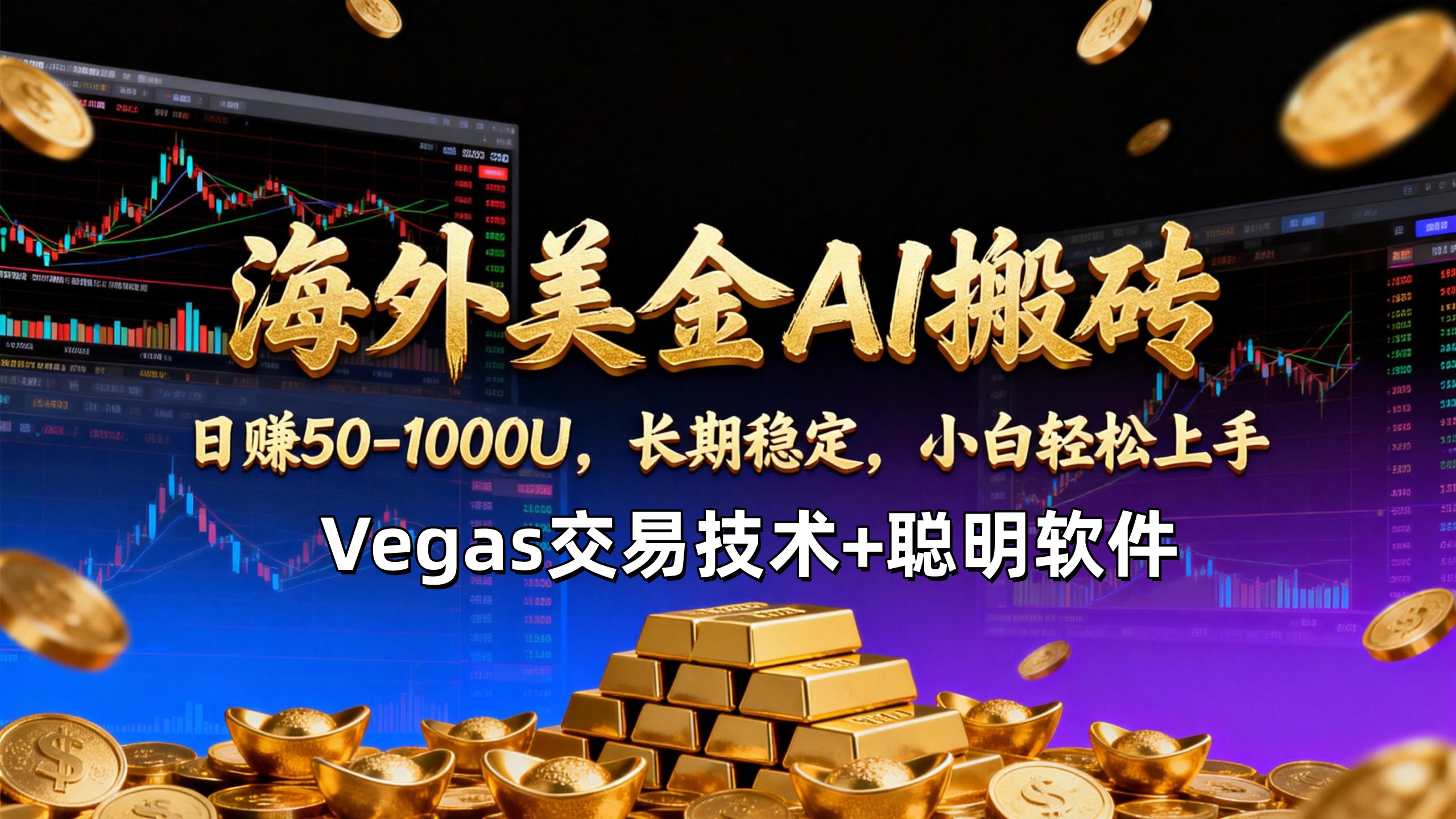[虚拟项目]（17143期）【海外美金AI搬砖】Vegas交易技术+聪明软件，日赚50-1000U，长期稳定，小白轻松上手。