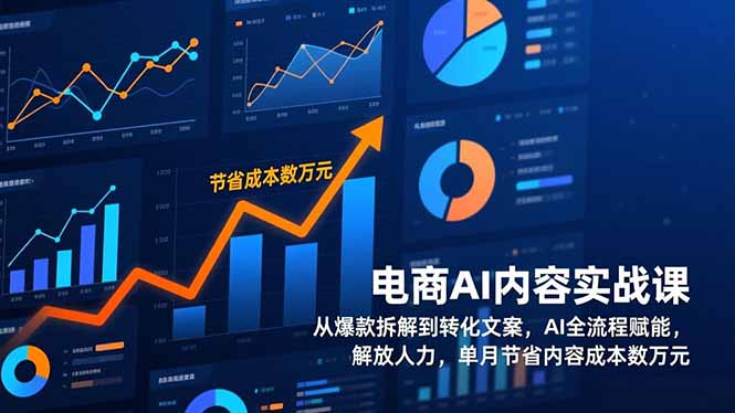 [人工智能]（17061期）电商AI内容实战课，从爆款拆解到转化文案，AI全流程赋能，解放人力，单月节省内容成本数万元