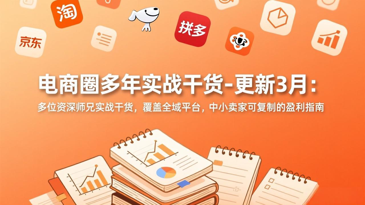 [国内电商]（17577期）电商圈多年实战干货-更新3月：多位资深师兄实战干货，覆盖全域平台，中小卖家可复制的盈利指南-第1张图片-智慧创业网