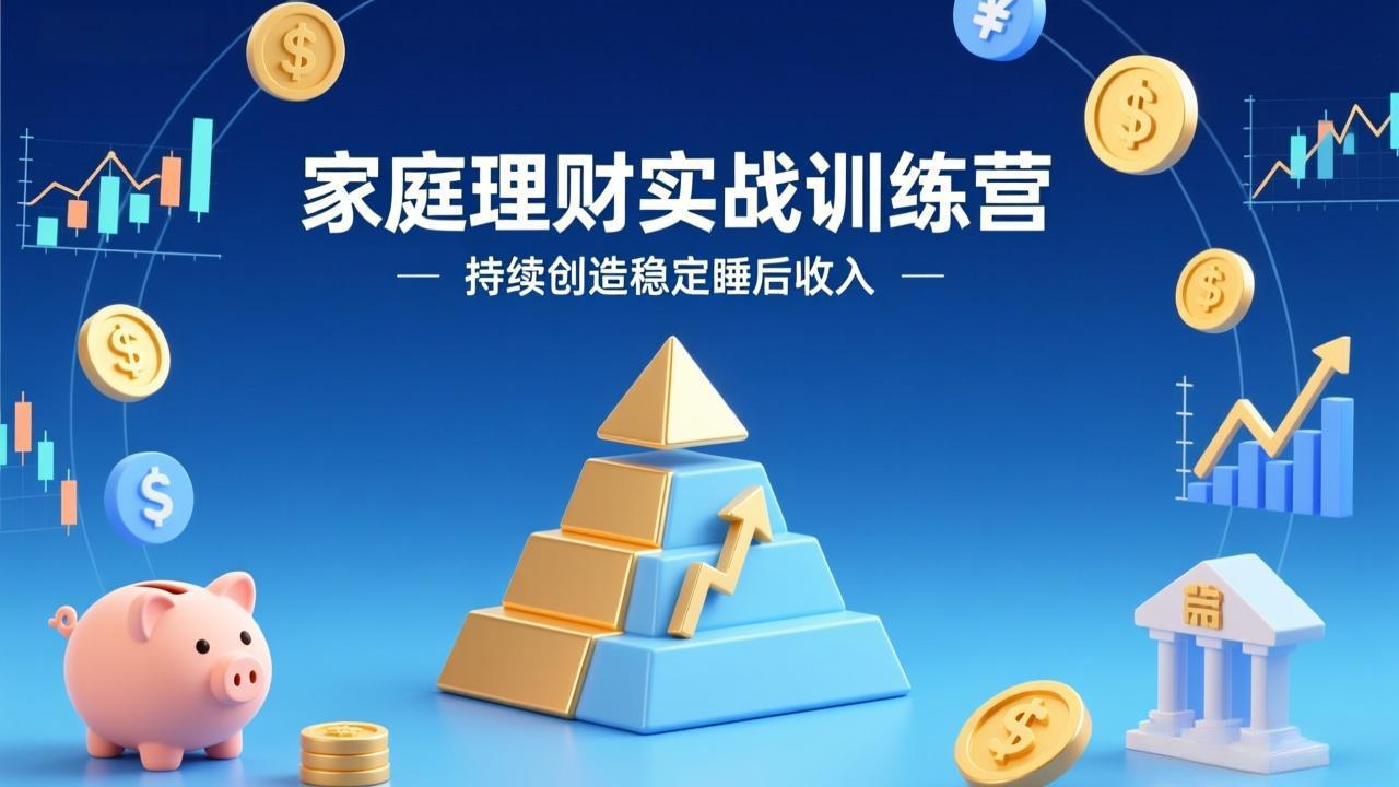 [投资理财]（17486期）家庭理财实战训练营：从0到1建体系，三阶进阶层层递进，助你持续创造稳定睡后收入-第1张图片-智慧创业网