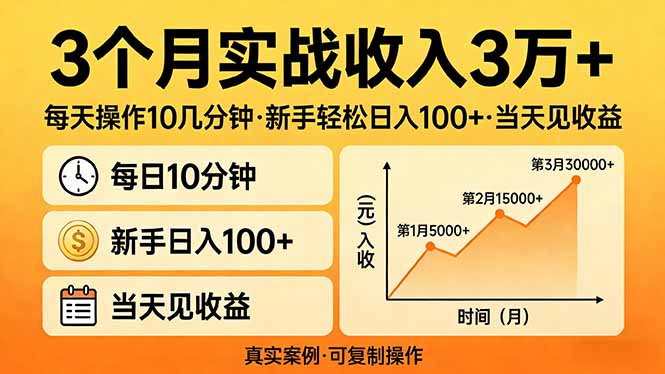 [直播玩法]（17639期）3个月实战收入3万+，每天操作10几分钟，新手轻松日入100+，当天见收益-第1张图片-智慧创业网