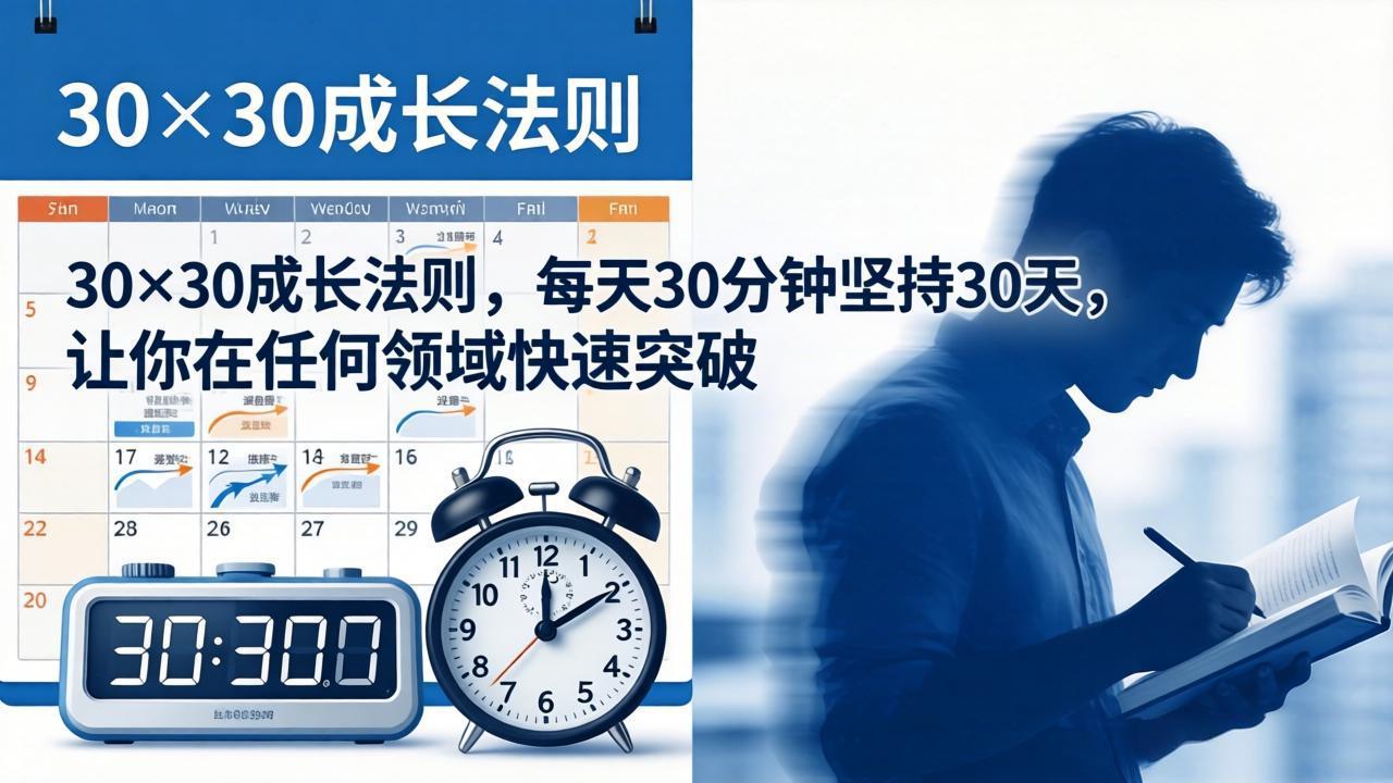 [投资理财]（18057期）付费文章：30×30成长法则，每天30分钟坚持30天，让你在任何领域快速突破-第1张图片-智慧创业网