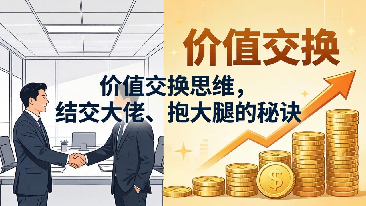 [营销-成交]（18258期）某付费文章：价值交换思维，结交大佬、抱大腿的秘诀