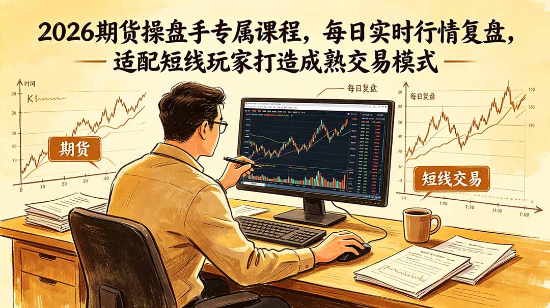 [投资理财]（18902期）2026期货操盘手专属课程-更新6月，每日实时行情复盘，适配短线玩家打造成熟交易模式