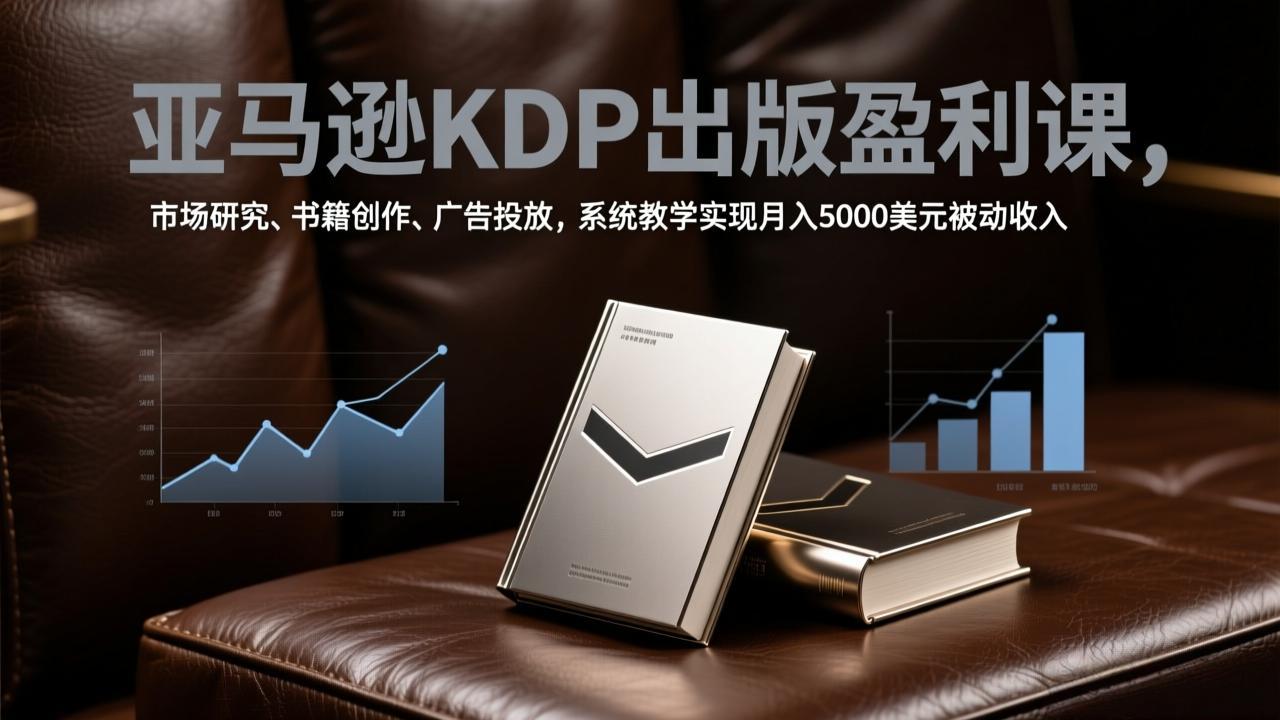 [国外项目]（17296期）亚马逊KDP出版盈利课，市场研究、书籍创作、广告投放，系统教学实现月入5000美元被动收入-第1张图片-智慧创业网