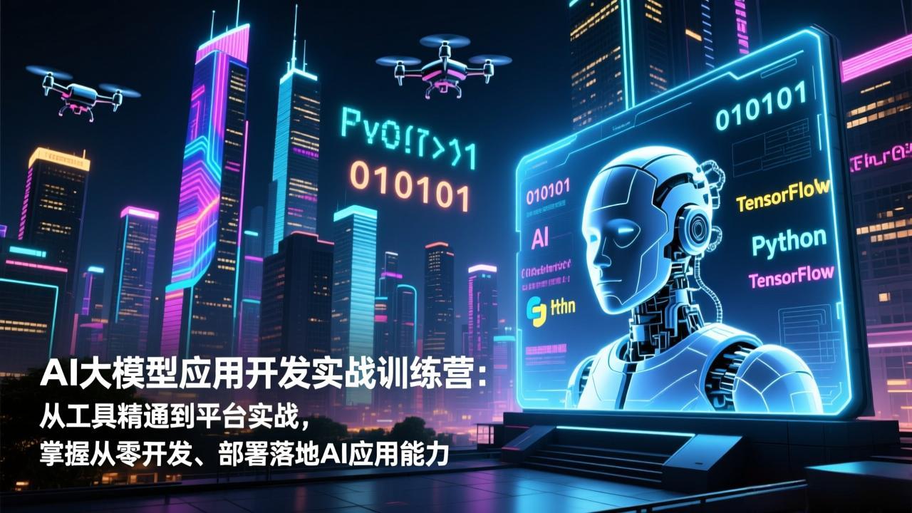 [人工智能]（17058期）AI大模型应用开发实战训练营：从工具精通到平台实战，掌握从零开发、部署落地AI应用能力-第1张图片-智慧创业网