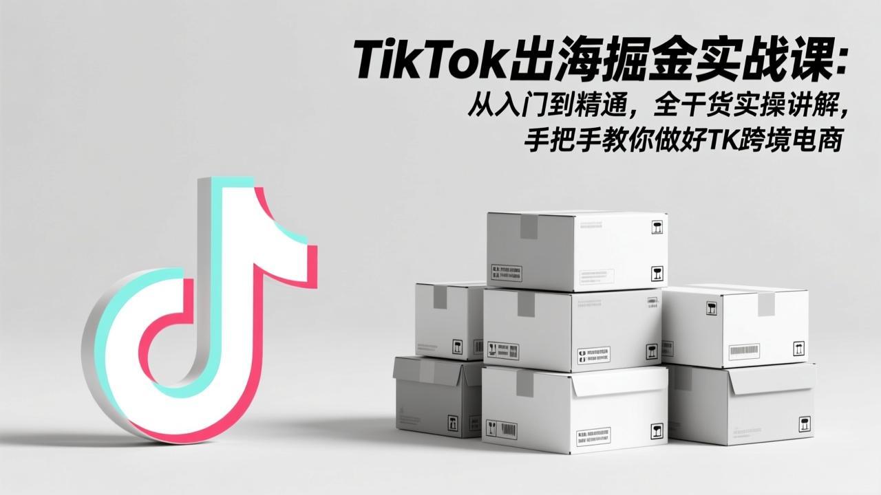 [跨境电商]（17368期）TikTok出海掘金实战课：从入门到精通，全干货实操讲解，手把手教你做好TK跨境电商-第1张图片-智慧创业网