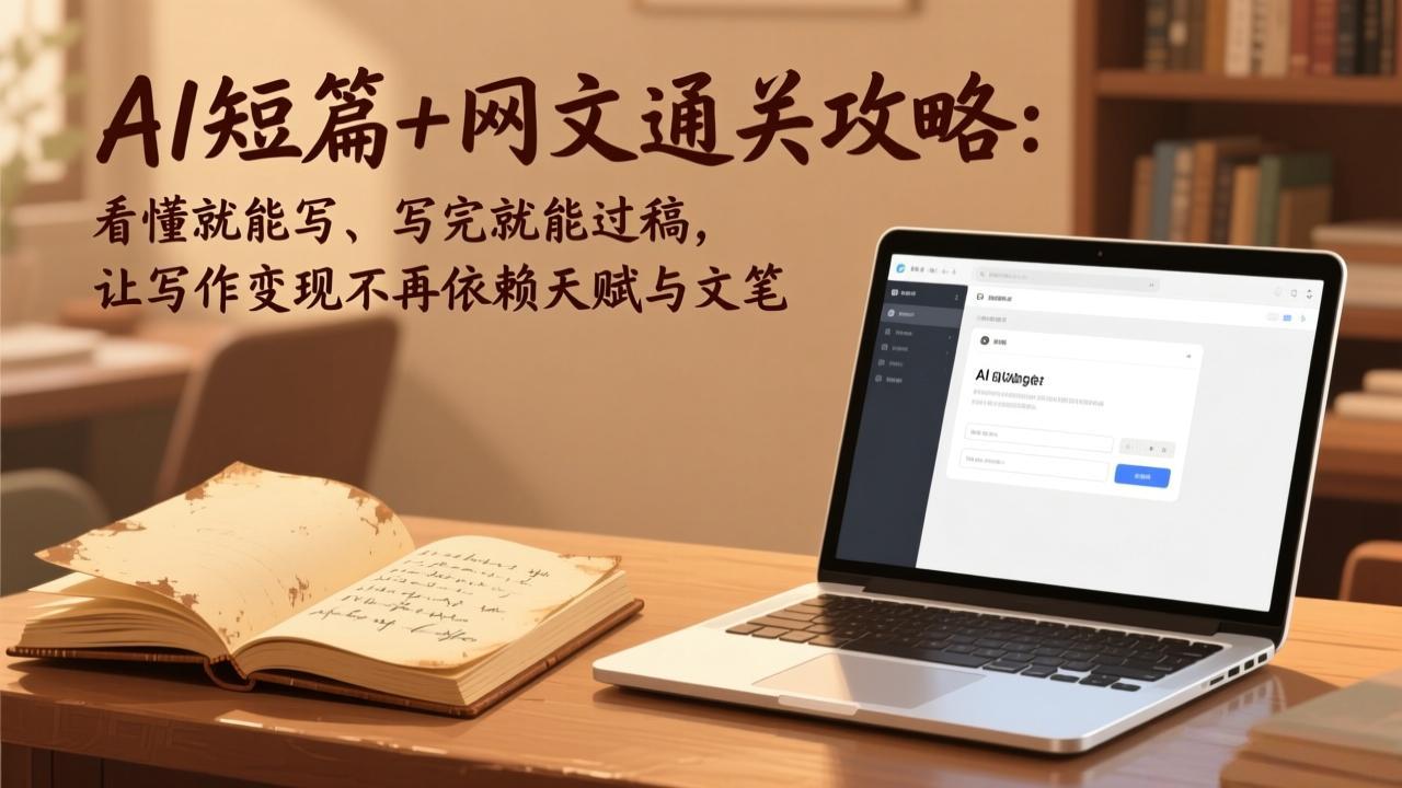 [文案写作]（17515期）AI短篇+网文通关攻略：看懂就能写、写完就能过稿，让写作变现不再依赖天赋与文笔