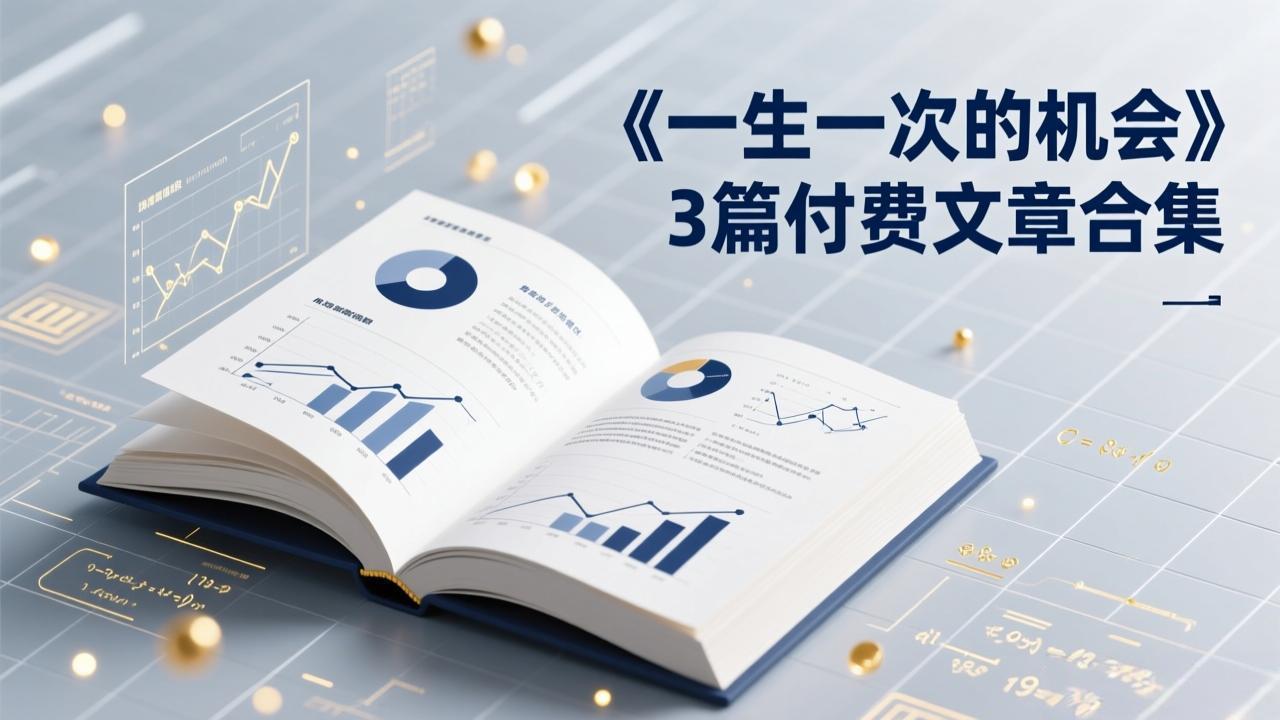 [投资理财]（17456期）付费文章合集《一生一次的机会》3篇，一个系统性、一次性、独家性的透剧-第1张图片-智慧创业网