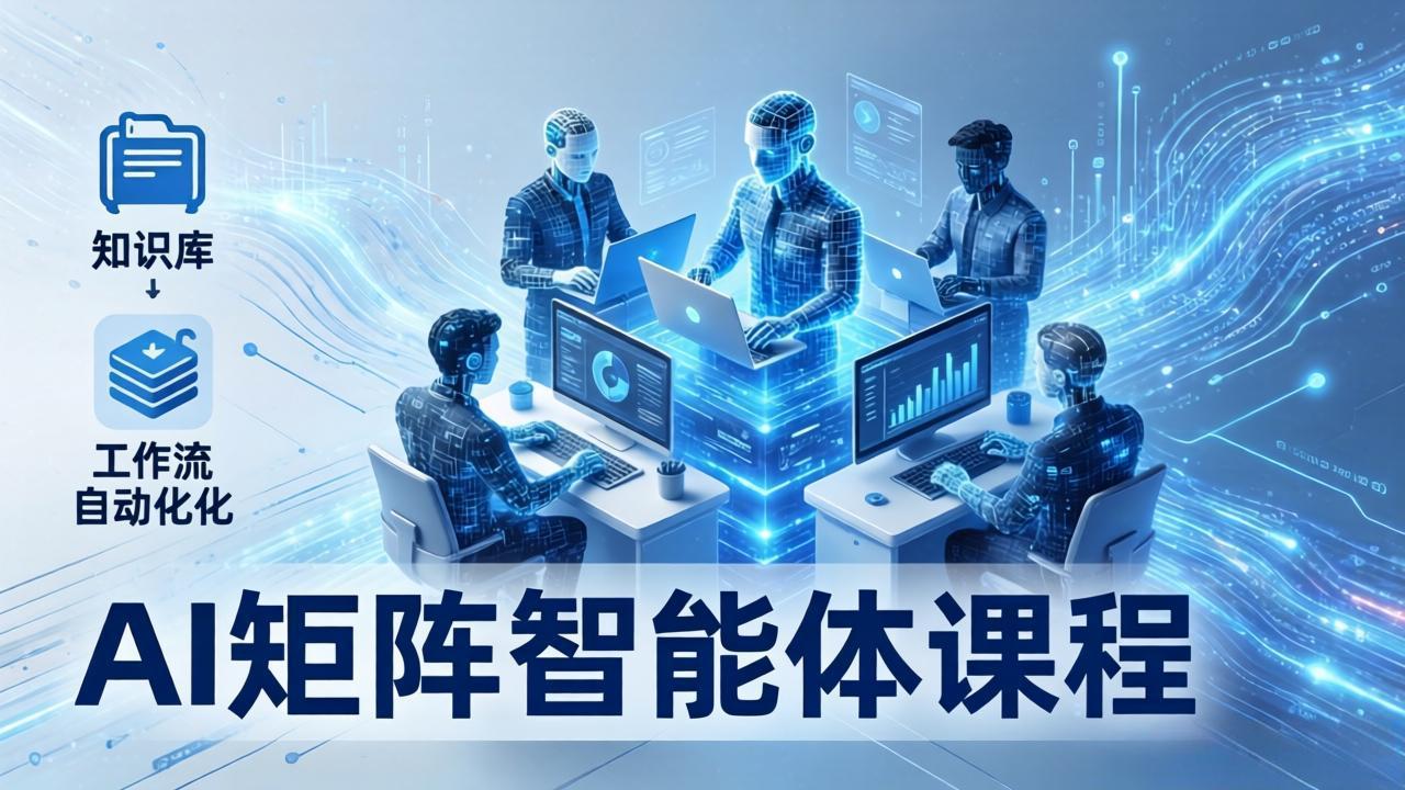 [人工智能]（17759期）AI矩阵智能体实战：100个数字员工批量生产内容，文本知识库+工作流自动化全搞定