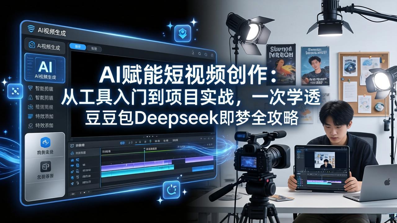 [人工智能]（17762期）AI赋能短视频创作：从工具入门到项目实战，一次学透豆包Deepseek即梦全攻略
