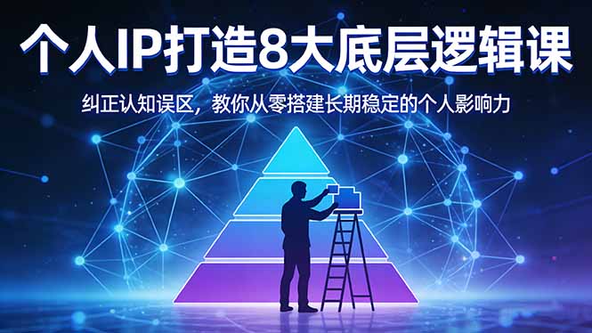 [投资理财]（17811期）付费文章：个人IP打造8大底层逻辑课：纠正认知误区，教你从零搭建长期稳定的个人影响力-第1张图片-智慧创业网