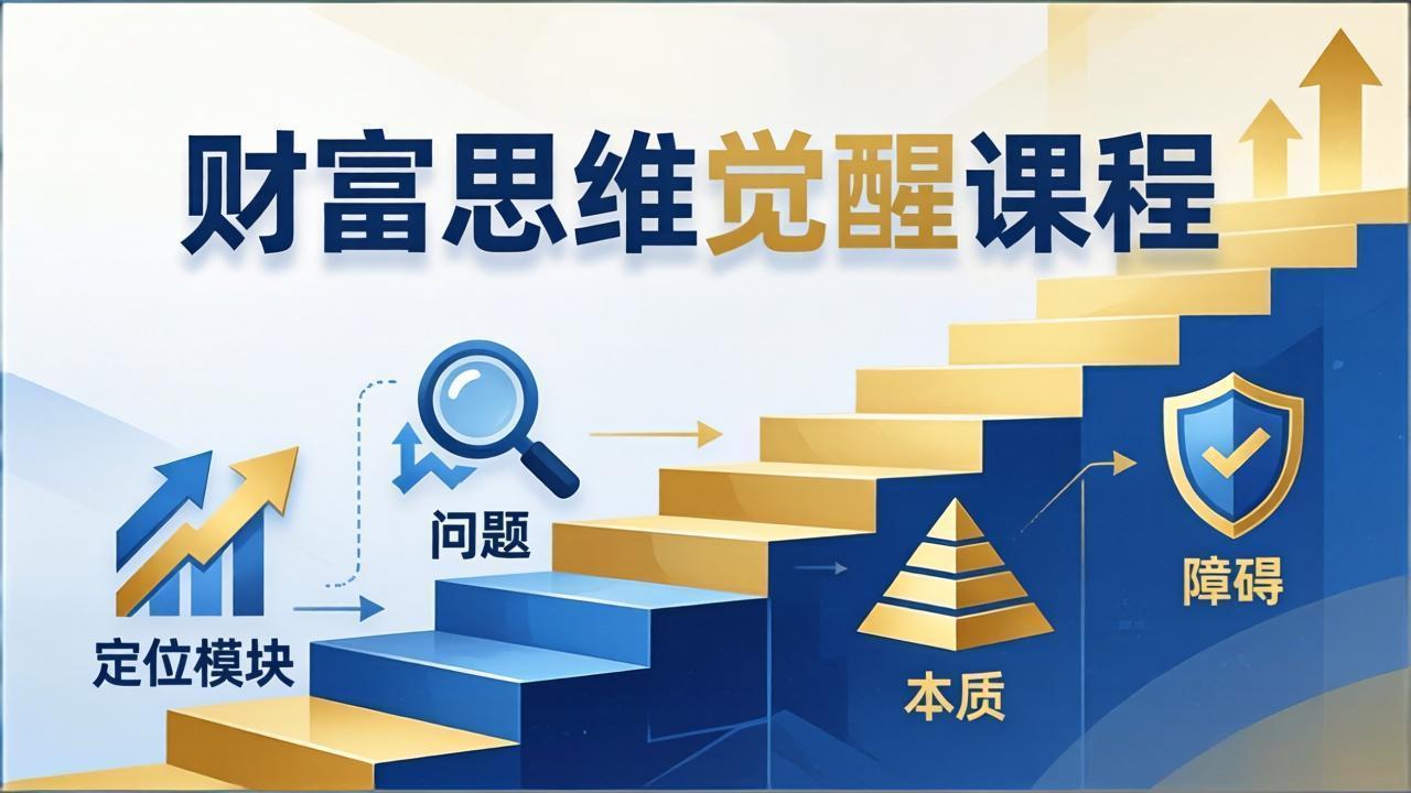 [投资理财]（17872期）财富思维觉醒第十期：3天大课四大模块，精准定位问题看清本质，扫清人生障碍-第1张图片-智慧创业网