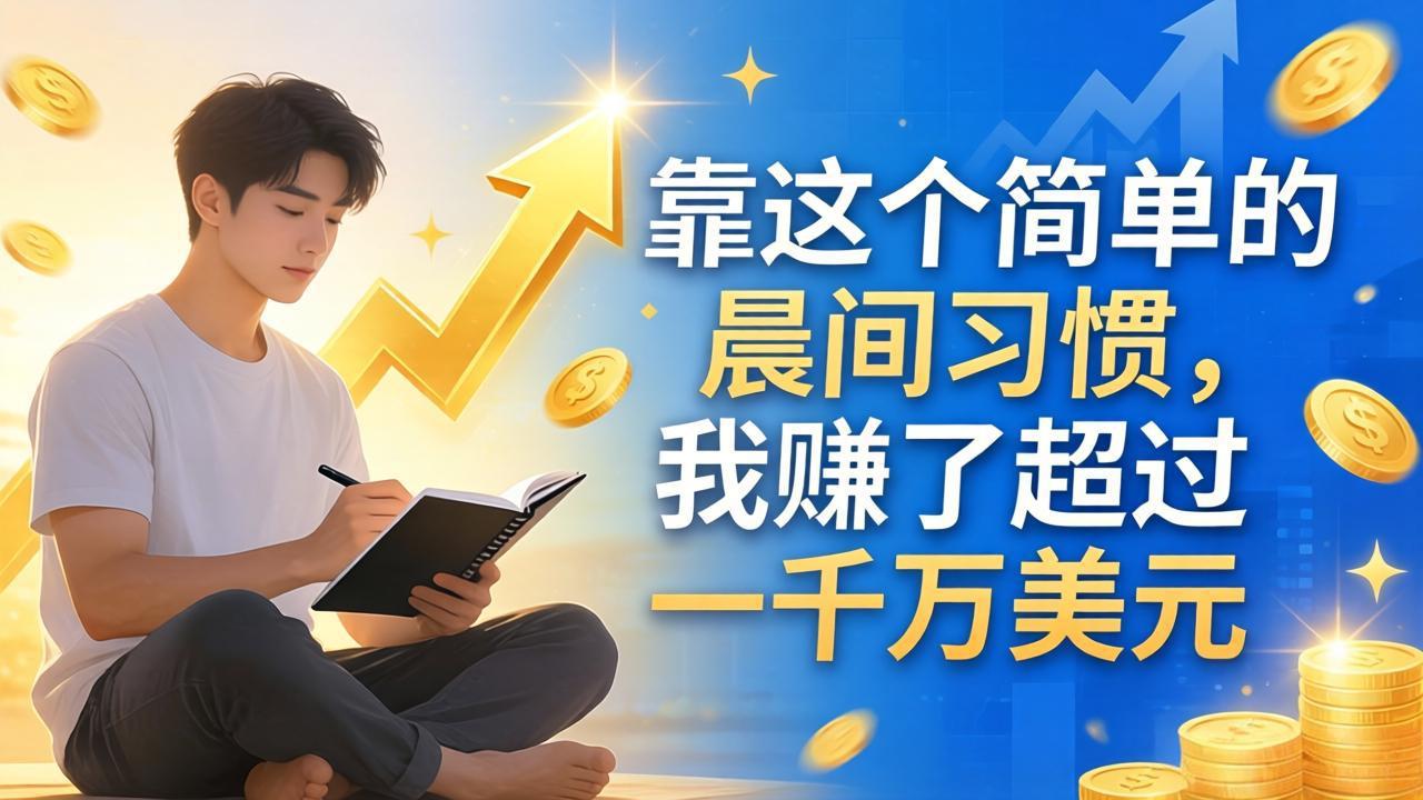 [虚拟项目]（17937期）付费文章：靠这个简单的晨间习惯，我赚了超过一千万美元