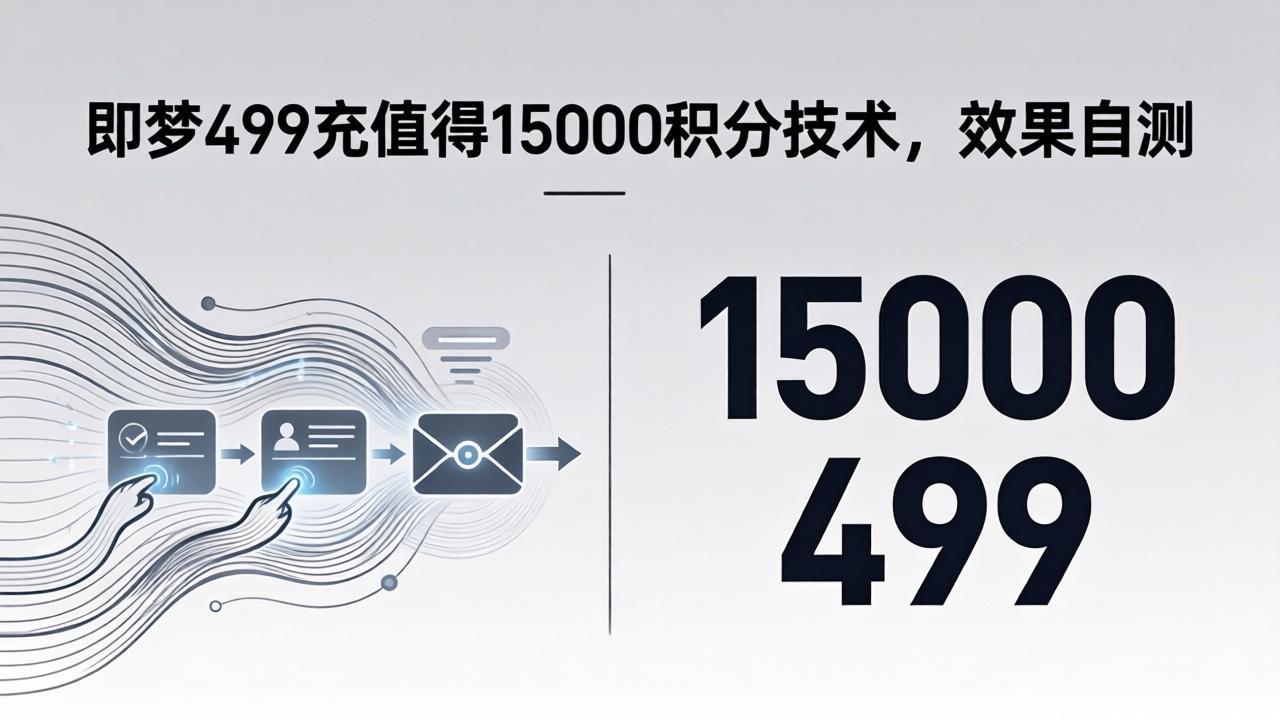 [人工智能]（18093期）即梦499充值得15000积分技术，效果自测