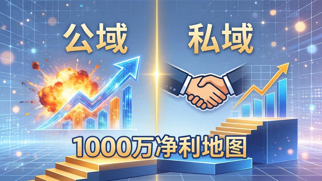 [人工智能]（18217期）公域玩命出爆款，私域悄悄做成交：这套AI内训课，2026给你打通1000万净利的地图