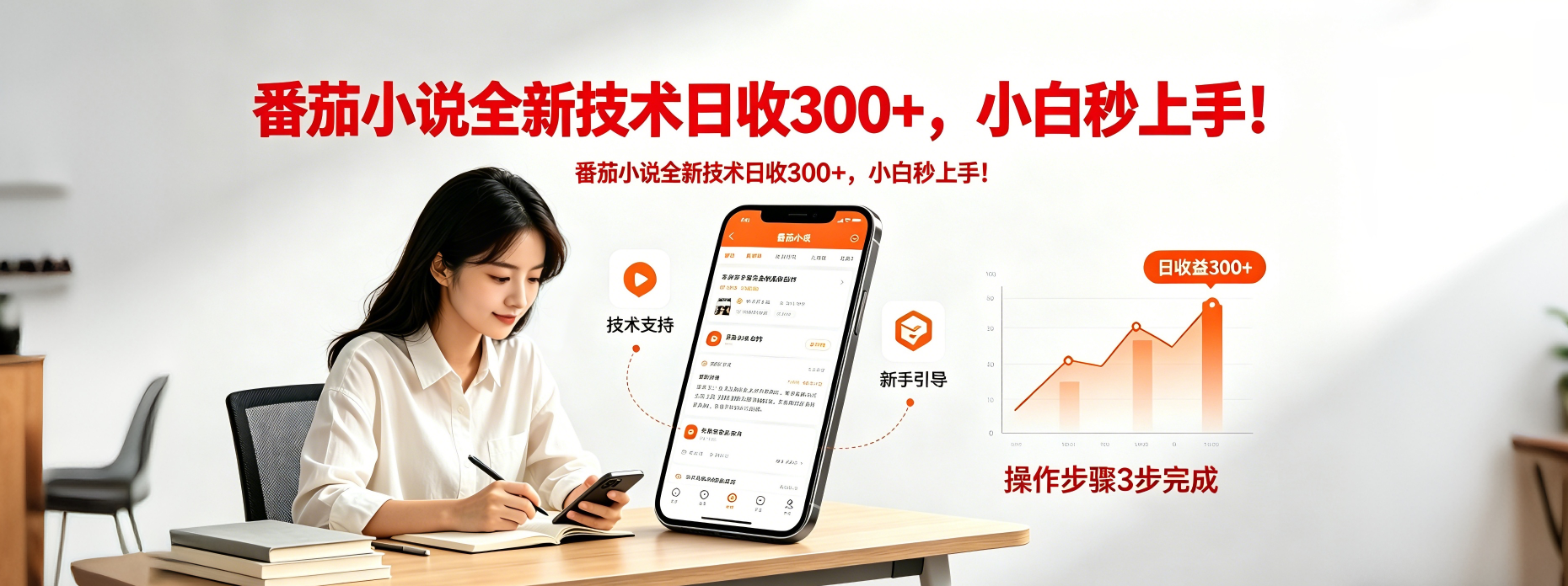 [虚拟项目]（18392期）番茄小说全新技术全新玩法！无脑日收300+