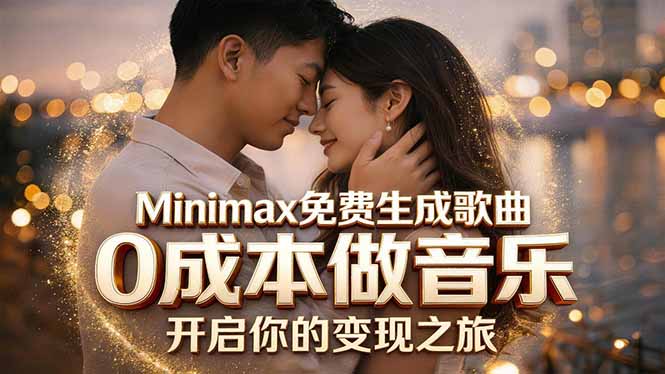 [AI人工智能]（18401期）Minimax免费生成歌曲实测！0成本做音乐，说唱流行Lofi一键生成