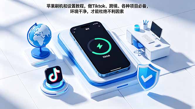 [国外项目]（18558期）苹果刷机和设置教程，做Tiktok、跨境、各种项目必备，环境干净，才能杜绝不利因素