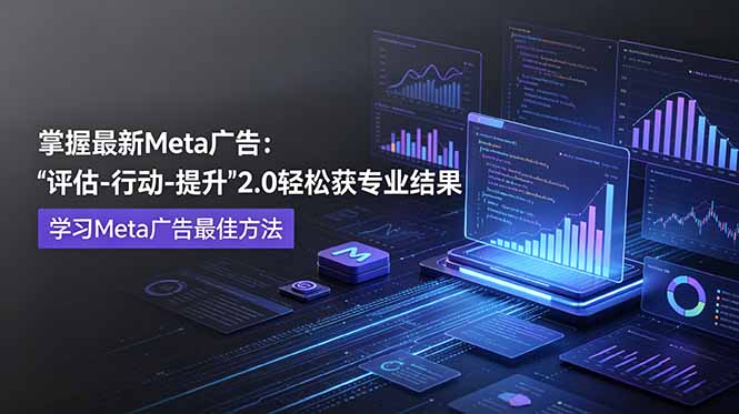 [国外项目]（18972期）掌握最新的Meta广告，通过“评估-行动-提升”2.0版本轻松获得专业级结果。学习目前学习Meta广告的最佳方法