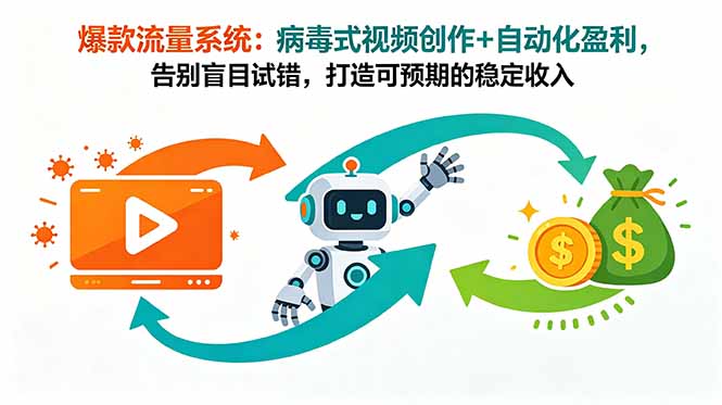 [国外项目]（18882期）爆款流量系统：病毒式视频创作+自动化盈利，告别盲目试错，打造可预期的稳定收入