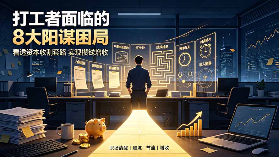 [其它资料]（19448期）付费文章：打工者面临的8大阳谋困局，看透资本收割套路实现攒钱增收-第1张图片-智慧创业网