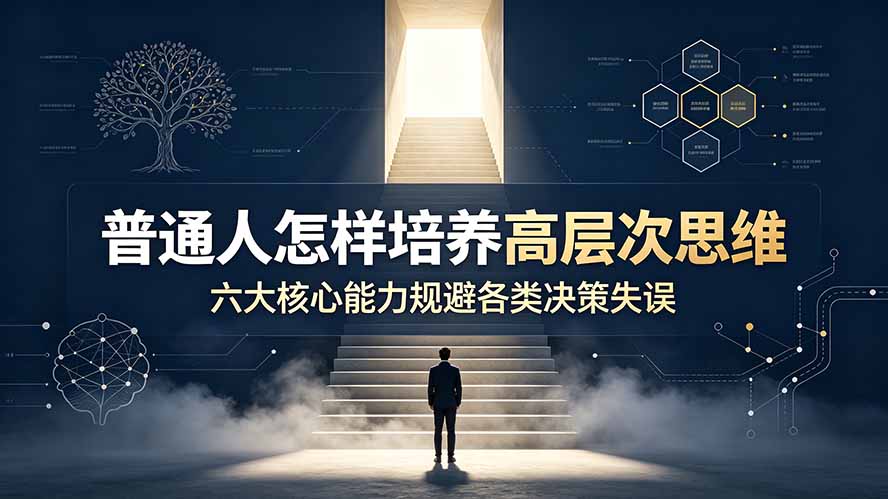 [其它资料]（19479期）付费文章：普通人怎样培养高层次思维，六大核心能力规避各类决策失误-第1张图片-智慧创业网