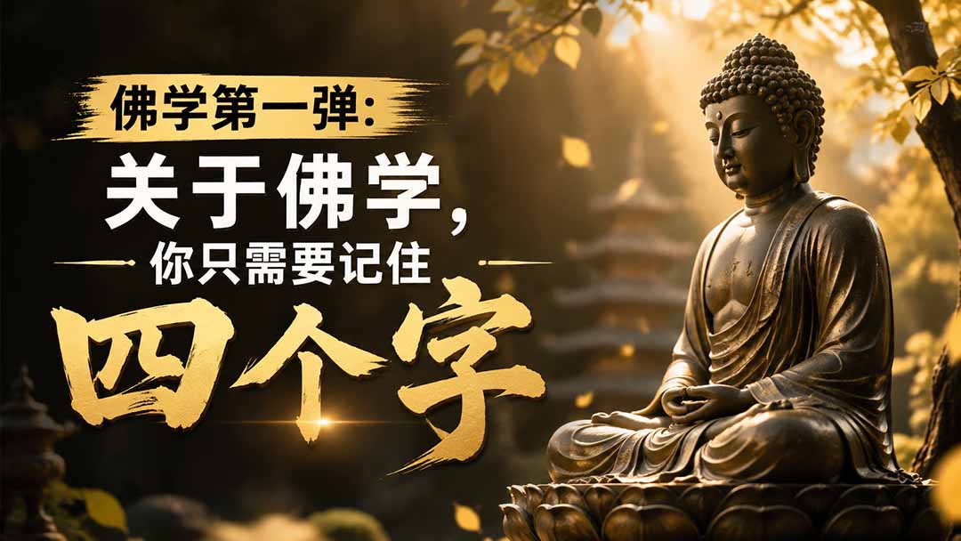 [其它资料]（19728期）付费文章：佛学第一弹:关于佛学，你只需要记住四个字-第1张图片-智慧创业网