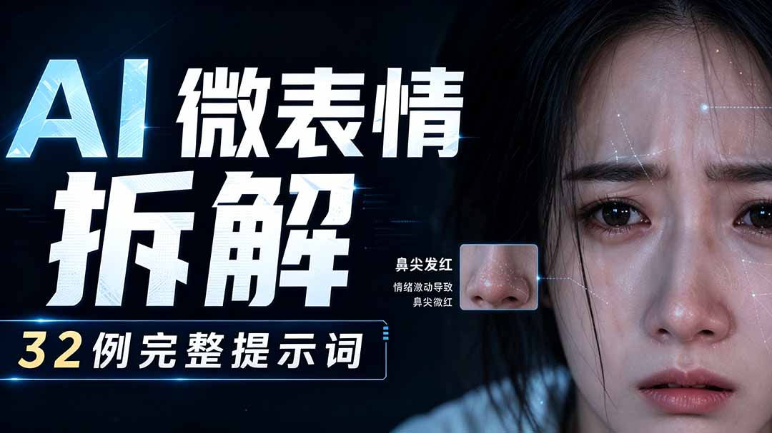 [AI人工智能]（19629期）AI微表情拆解提示词合集，精准调控AI角色表情，告别塑料感、AI面瘫脸。-第2张图片-智慧创业网