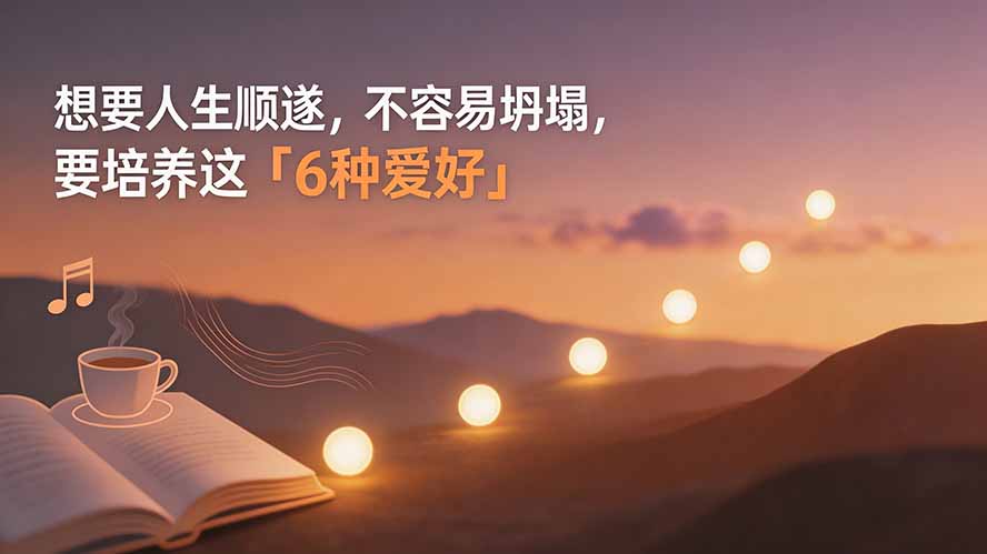 [其它资料]（19638期）付费文章：想要人生顺遂，不容易坍塌，要培养这6种爱好-第1张图片-智慧创业网