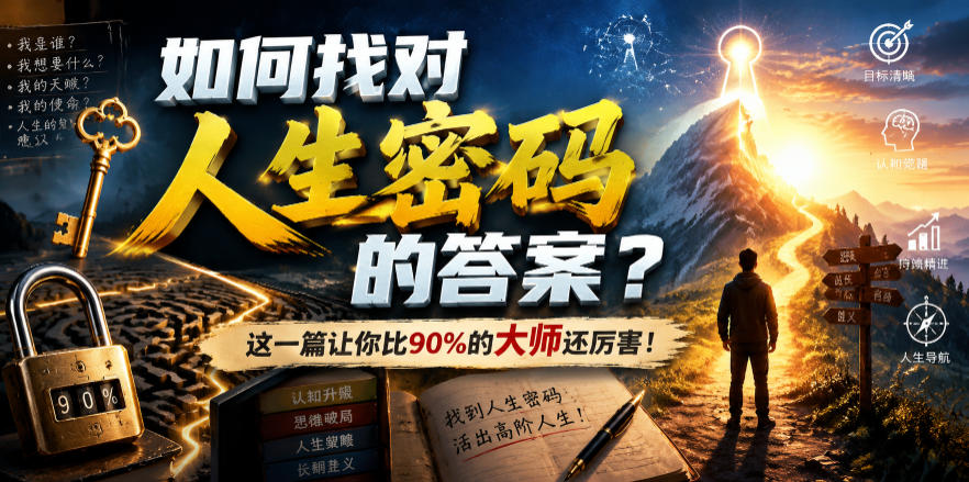 [其它资料]（19601期）付费文章：如何找对人生密码的答案？这一篇让你比90%的大师还厉害！-第1张图片-智慧创业网