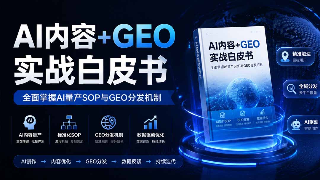[其它资料]（19729期）AI内容+GEO实战白皮书。全面掌握AI量产SOP与GEO分发机制-第1张图片-智慧创业网