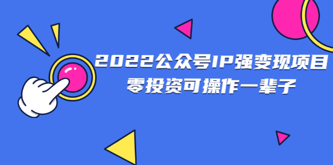 [公众号]（2460期）2022公众号IP强变现项目，零投资可操作一辈子