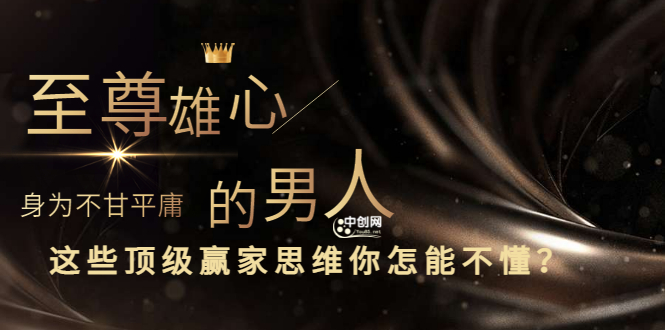 [创业项目]（3077期）干货分享《至尊雄心： 身为不甘平庸的男人，这些顶级赢家思维你怎能不懂?》-第1张图片-智慧创业网