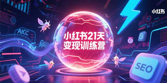 [小红书]（15328期）小红书21天变现训练营，AIGC工具高效应用，SEO优化核心技巧
