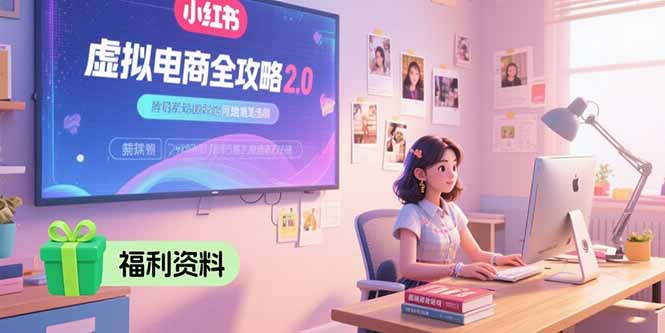 [小红书]（15387期）虚拟电商全攻略2.0，开店选品实操流程，账号定位、货源发布、笔记发布技巧
