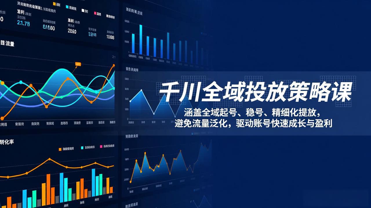 [短视频运营]（17285期）千川全域投放策略课：涵盖全域起号、稳号、精细化投放，避免流量泛化，驱动账号快速成长与盈利
