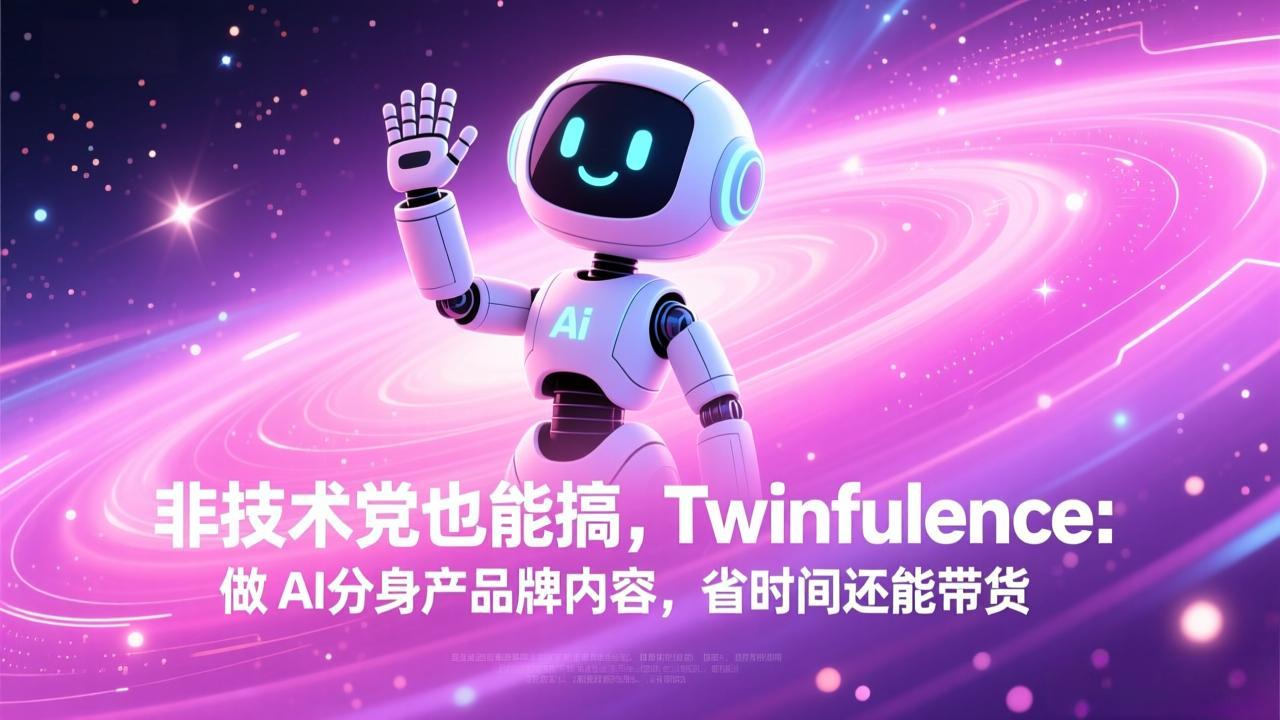 [人工智能]（17381期）非技术党也能搞!Twinfluence:做 AI 分身产品牌内容,省时间还能带货